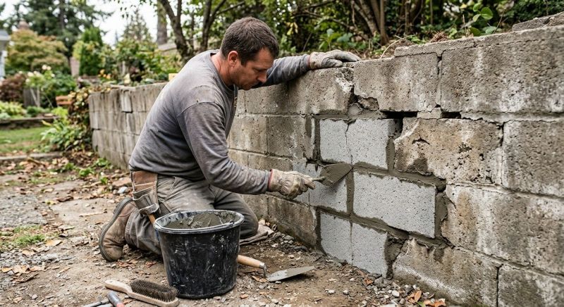 Block Wall Repair in Sumner County, TN