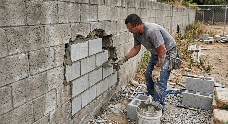 Block Wall Repair in Williamson County, TN