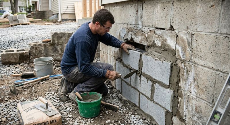 Block Wall Repair in Wilson County, TN