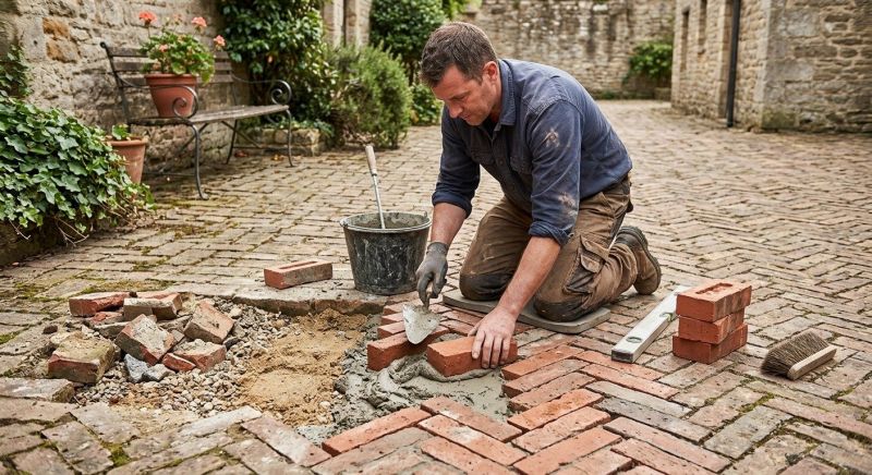Brick Flatwork Repair in Brentwood, TN