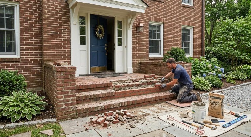 Brick Flatwork Repair in Sumner County, TN