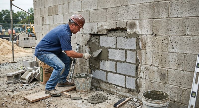 Cement Block Repair in Nashville, TN