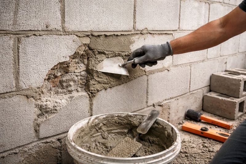 Cinder Block Wall Repair in Arrington, TN