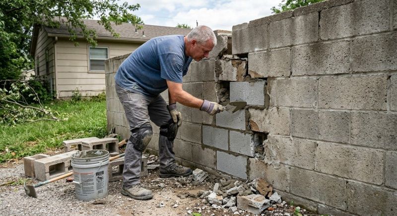 Concrete Block Repair in Franklin, TN