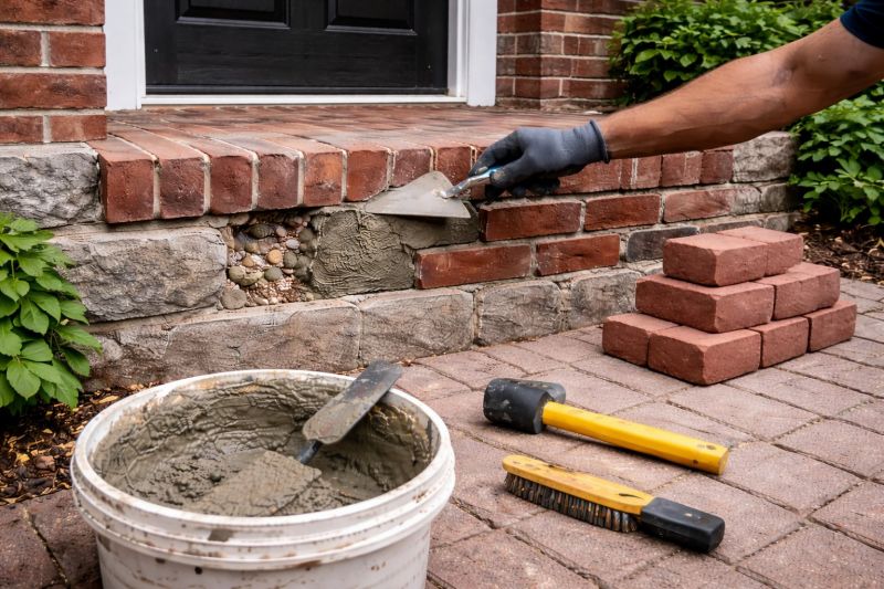 Entryway Brick Repair in Nashville, TN