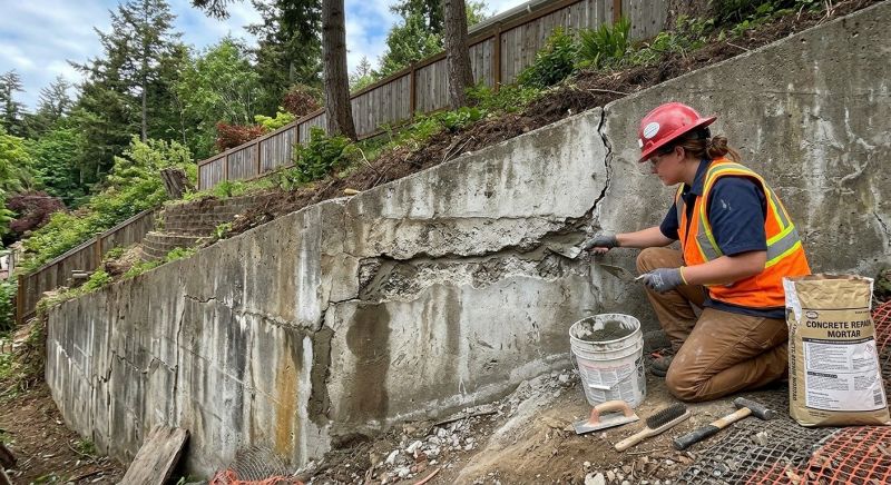 Retaining Wall Repair in Lebanon, TN