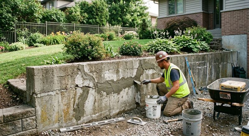 Retaining Wall Repair in Thompsons Station, TN