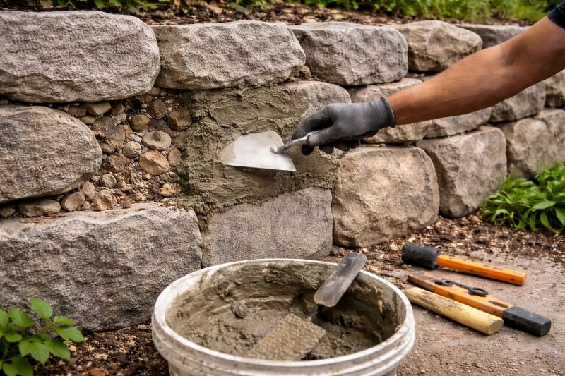Stone Wall Repair in Greenbrier, TN