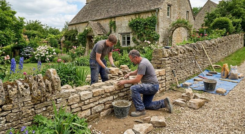 Stone Wall Repair in Kingston Springs, TN